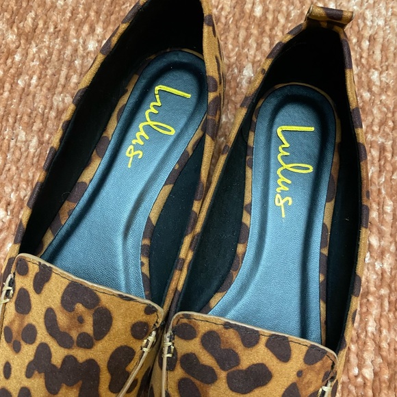 LULUS Emmy cheetah print pointy toe ballet flat loader closet staple trendy 6 - Picture 7 of 7